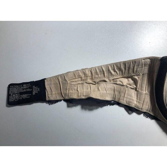 #3405 Victoria's Secret BioFit Multi-Way Lined Strapless Bra 34C Black Underwire - Picture 5 of 6